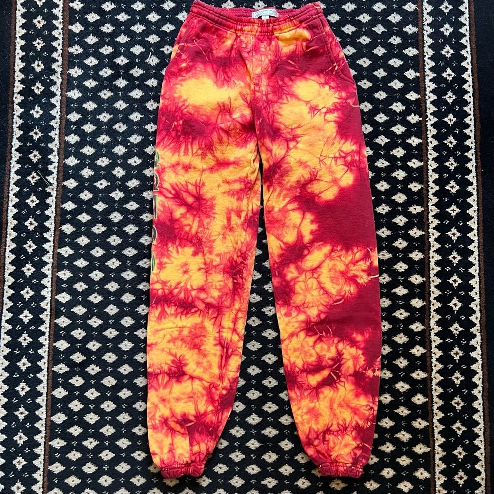 Gue88 Rising Orange Tie Dye Joggers